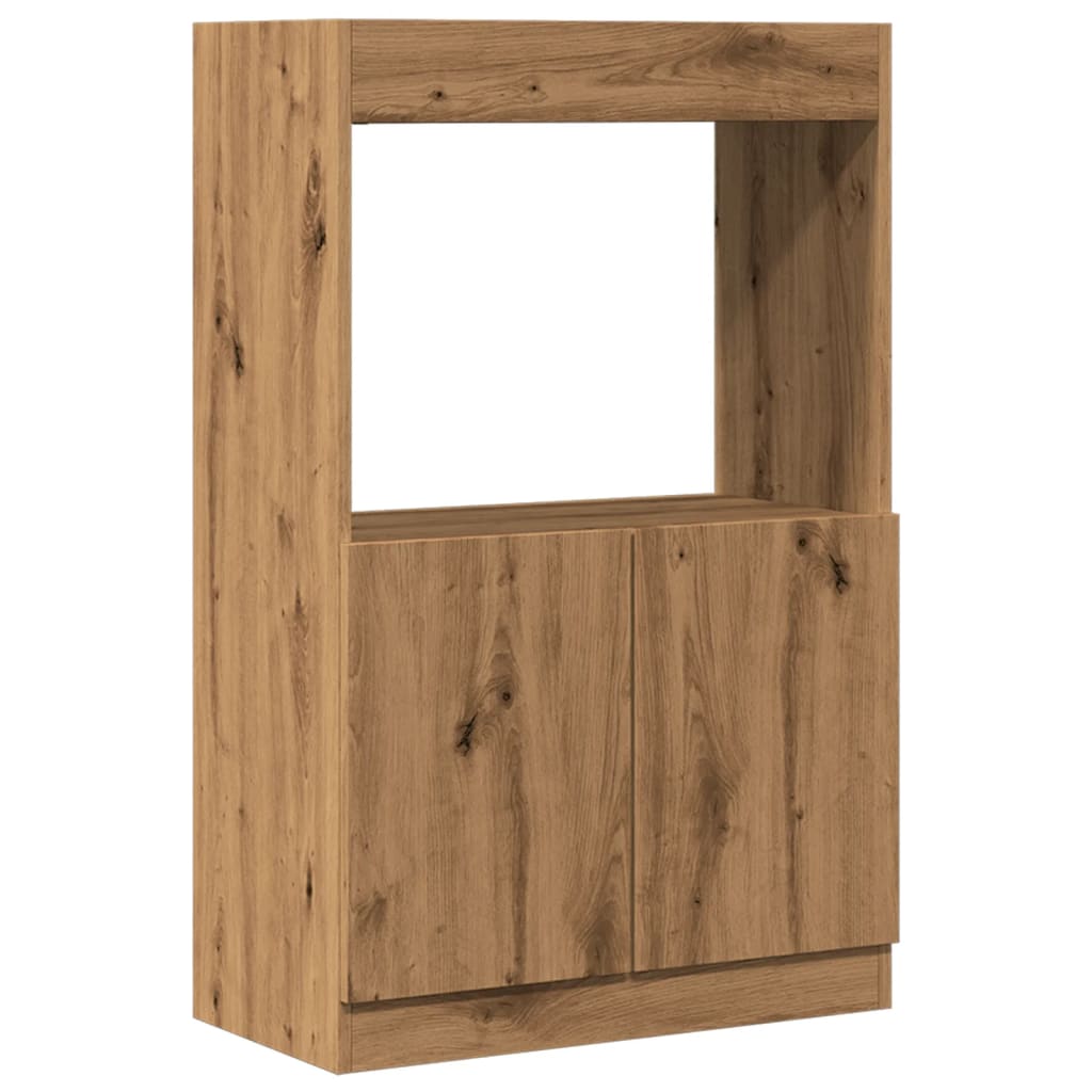 Highboard Artisan Oak 63x33x100 cm Wood Material