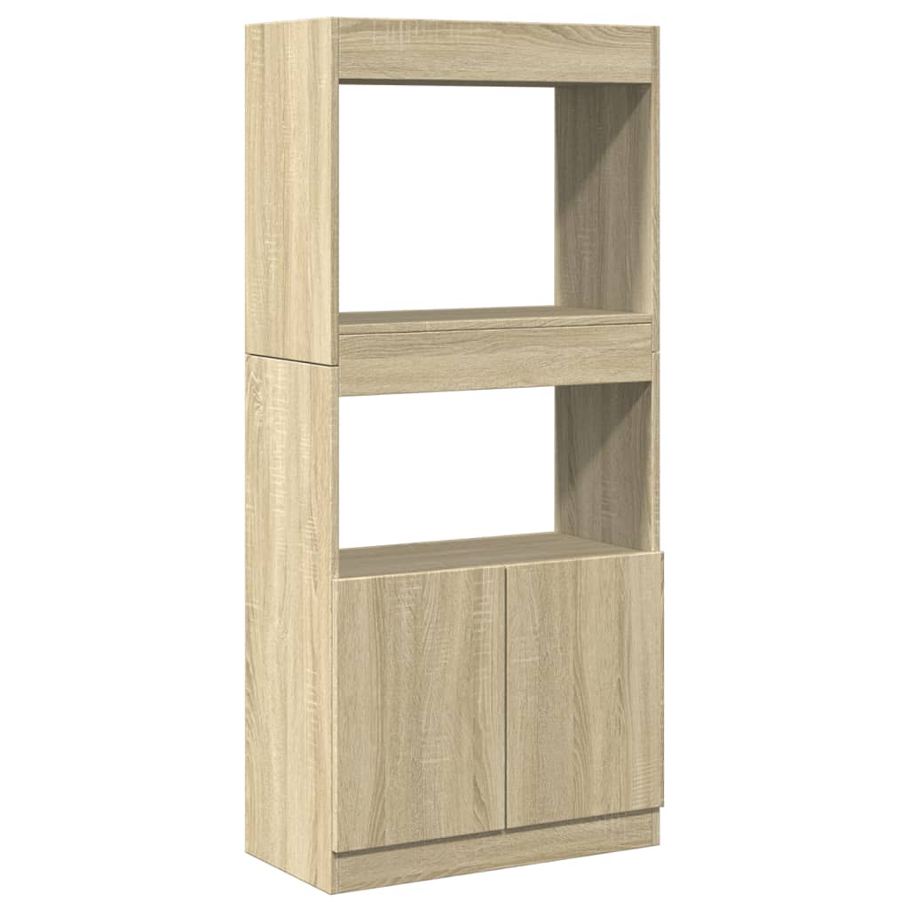 Highboard Sonoma Oak 63x33x140 cm Wood Material