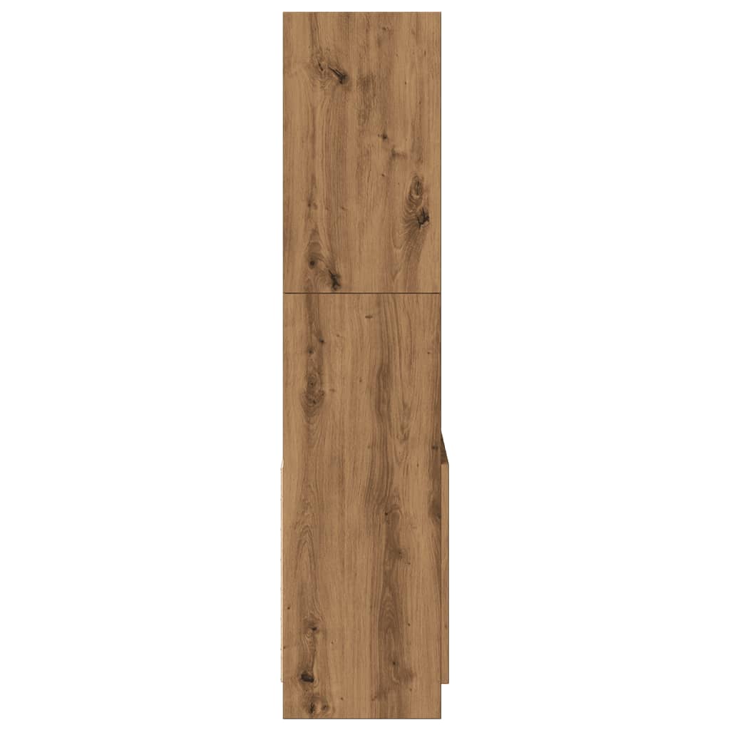 Highboard Artisan-Eiche 63x33x140 cm Holzwerkstoff