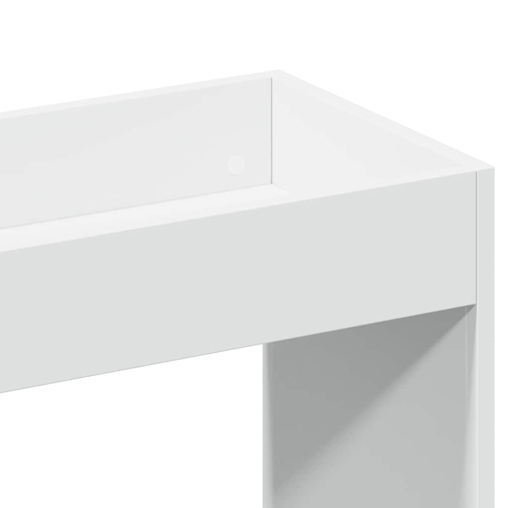 Highboard White 92x33x100 cm Wood Material