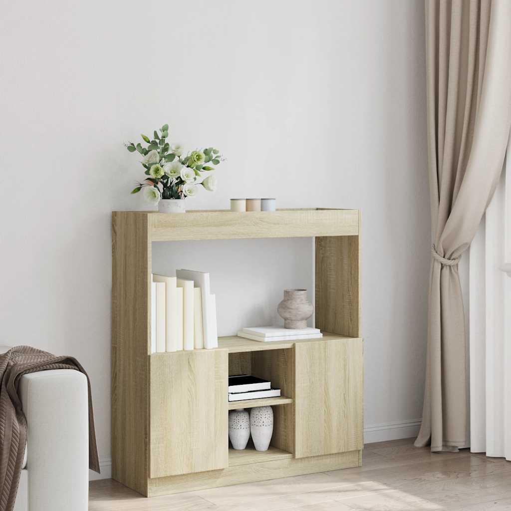 Highboard Sonoma Oak 92x33x100 cm Wood Material