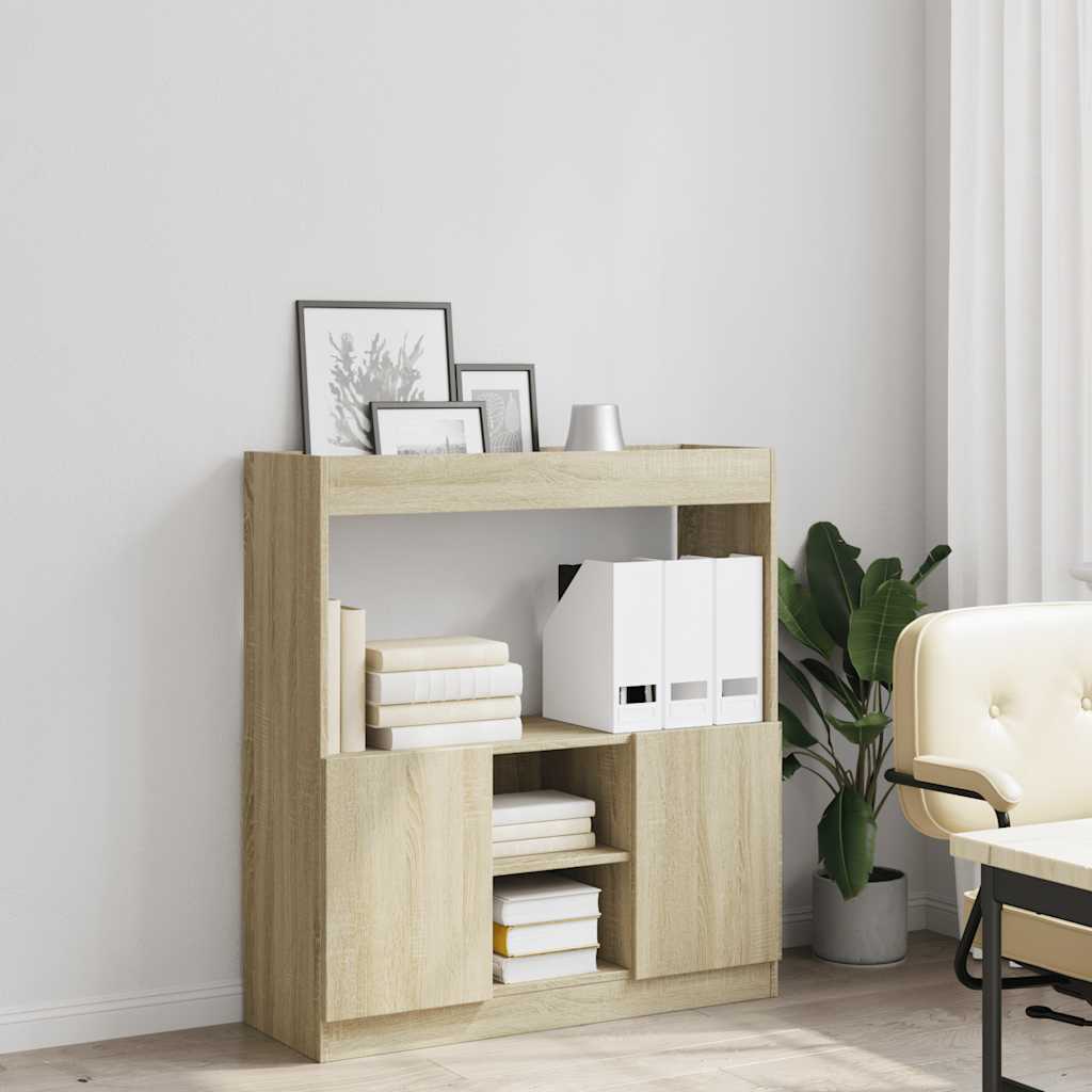 Highboard Sonoma Oak 92x33x100 cm Wood Material