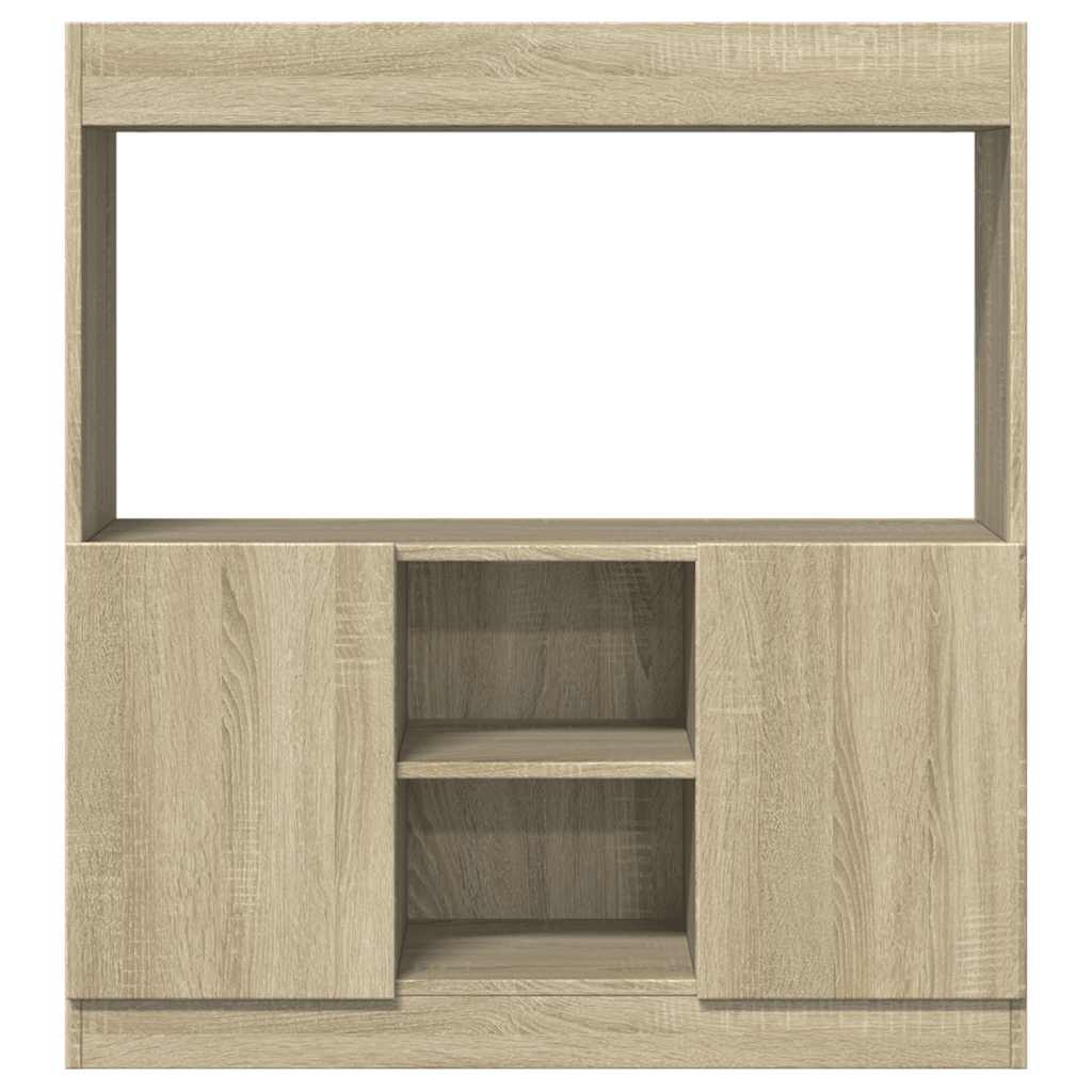 Highboard Sonoma-Eiche 92x33x100 cm Holzwerkstoff