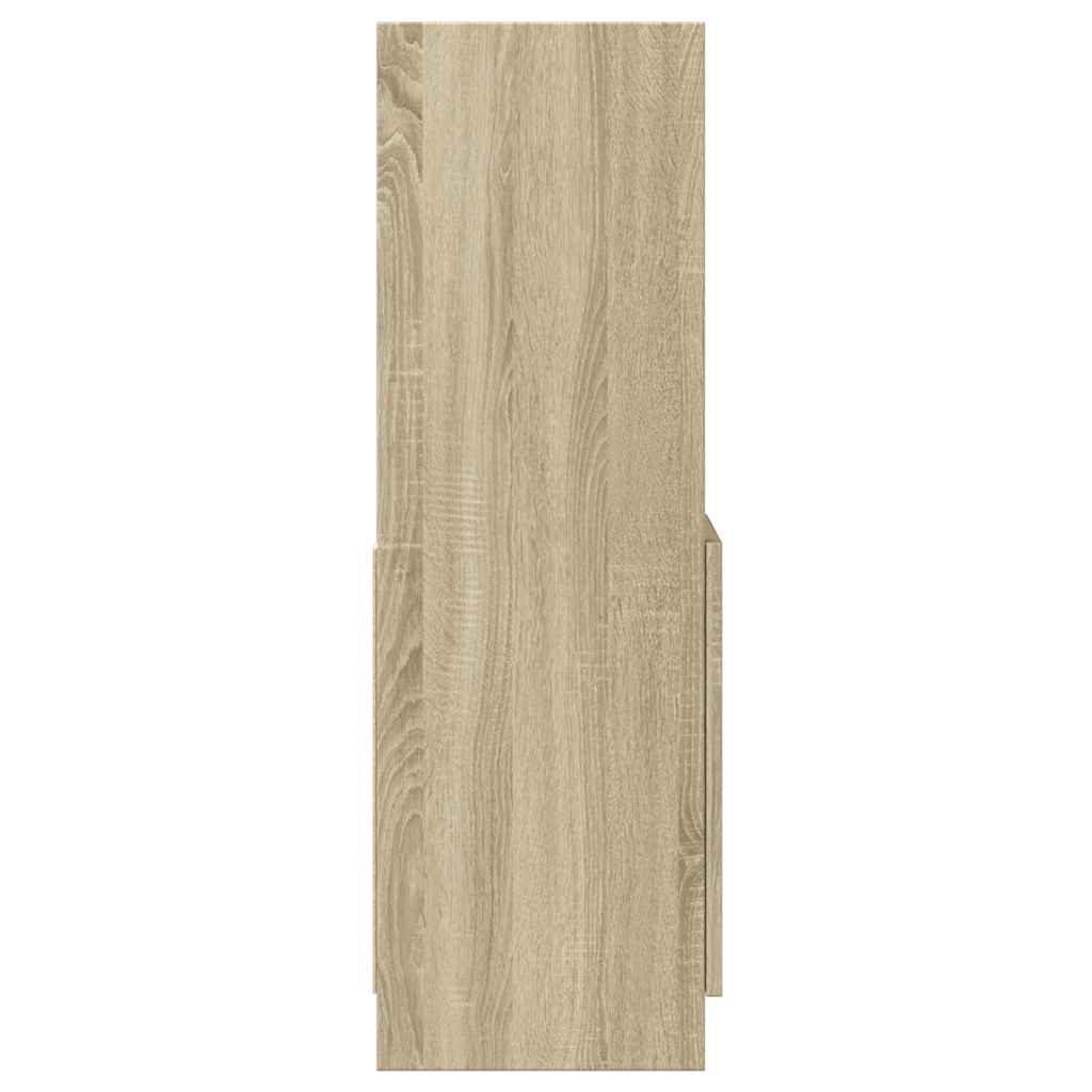 Highboard Sonoma-Eiche 92x33x100 cm Holzwerkstoff