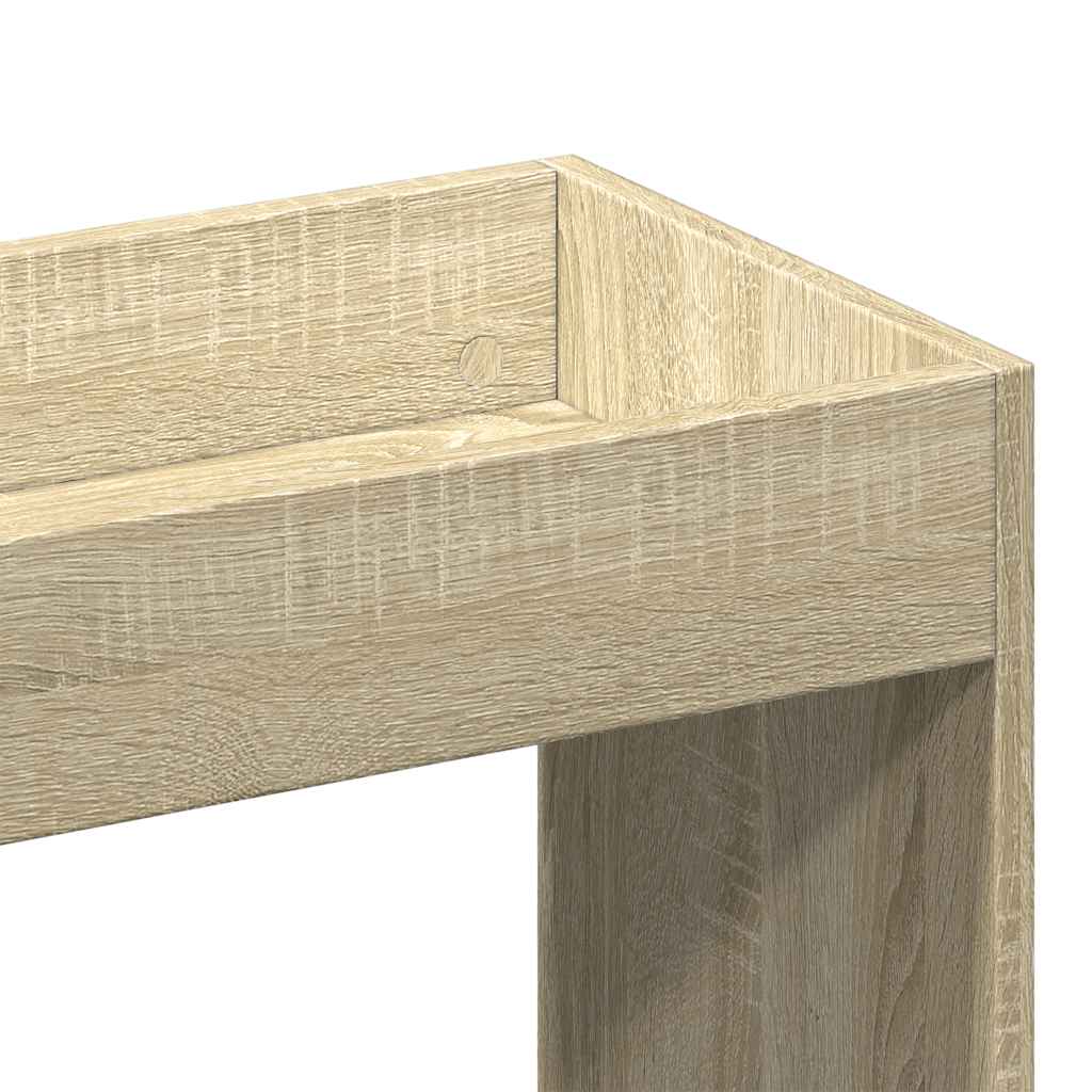 Highboard Sonoma-Eiche 92x33x100 cm Holzwerkstoff