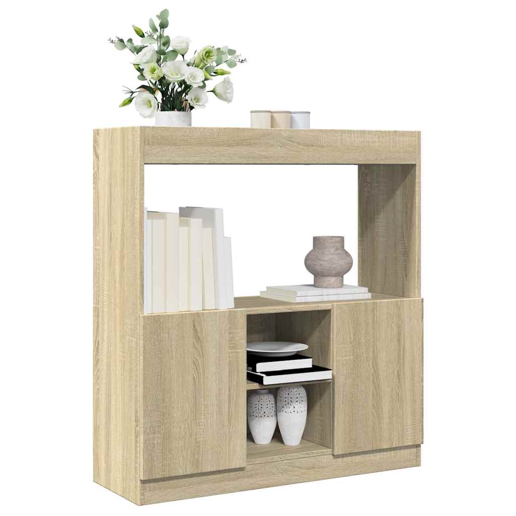 Highboard Sonoma Oak 92x33x100 cm Wood Material