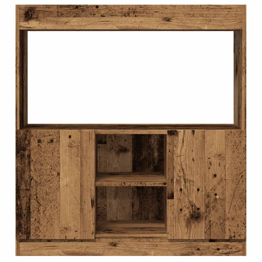 Highboard old wood look 92x33x100 cm wood material