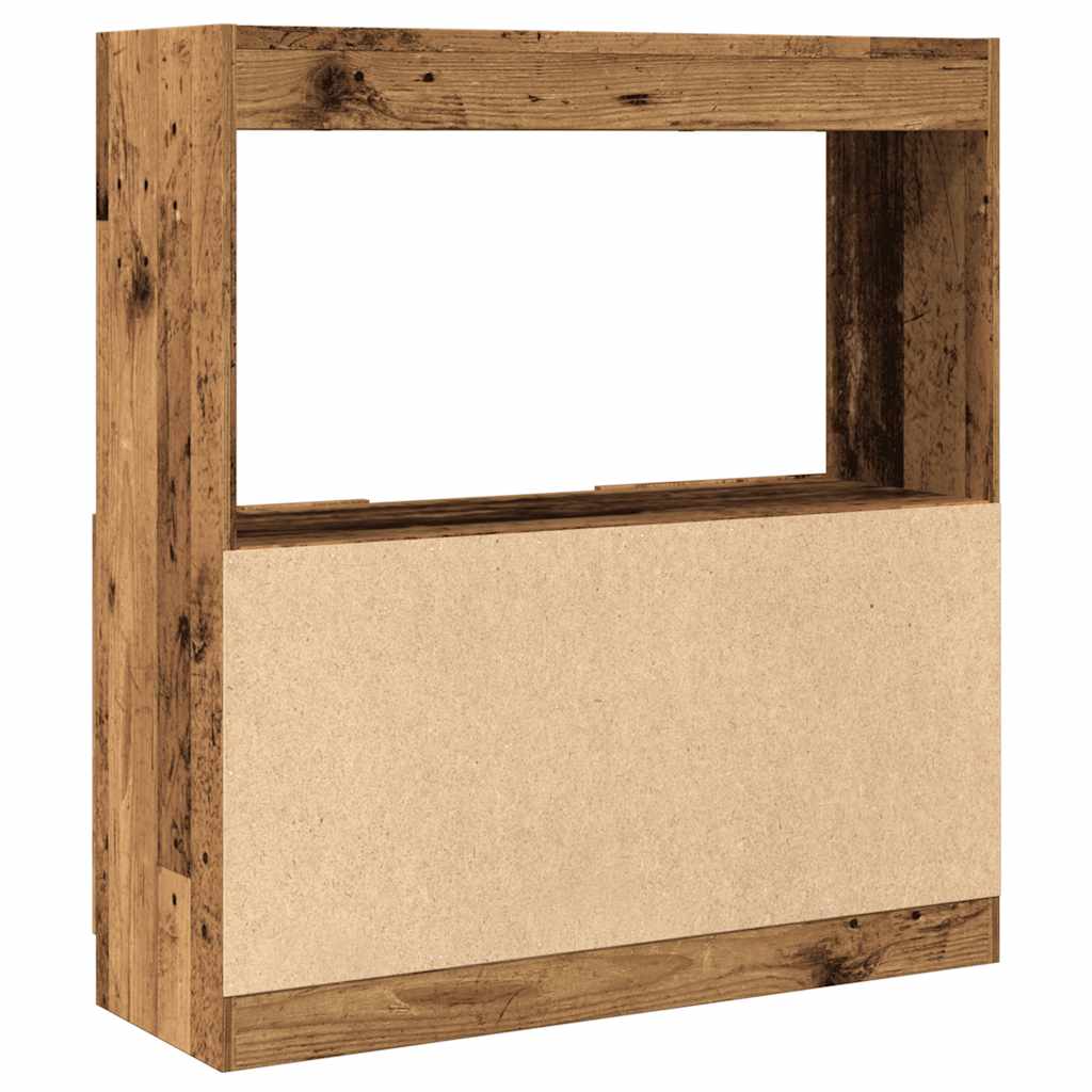 Highboard Altholz-Optik 92x33x100 cm Holzwerkstoff