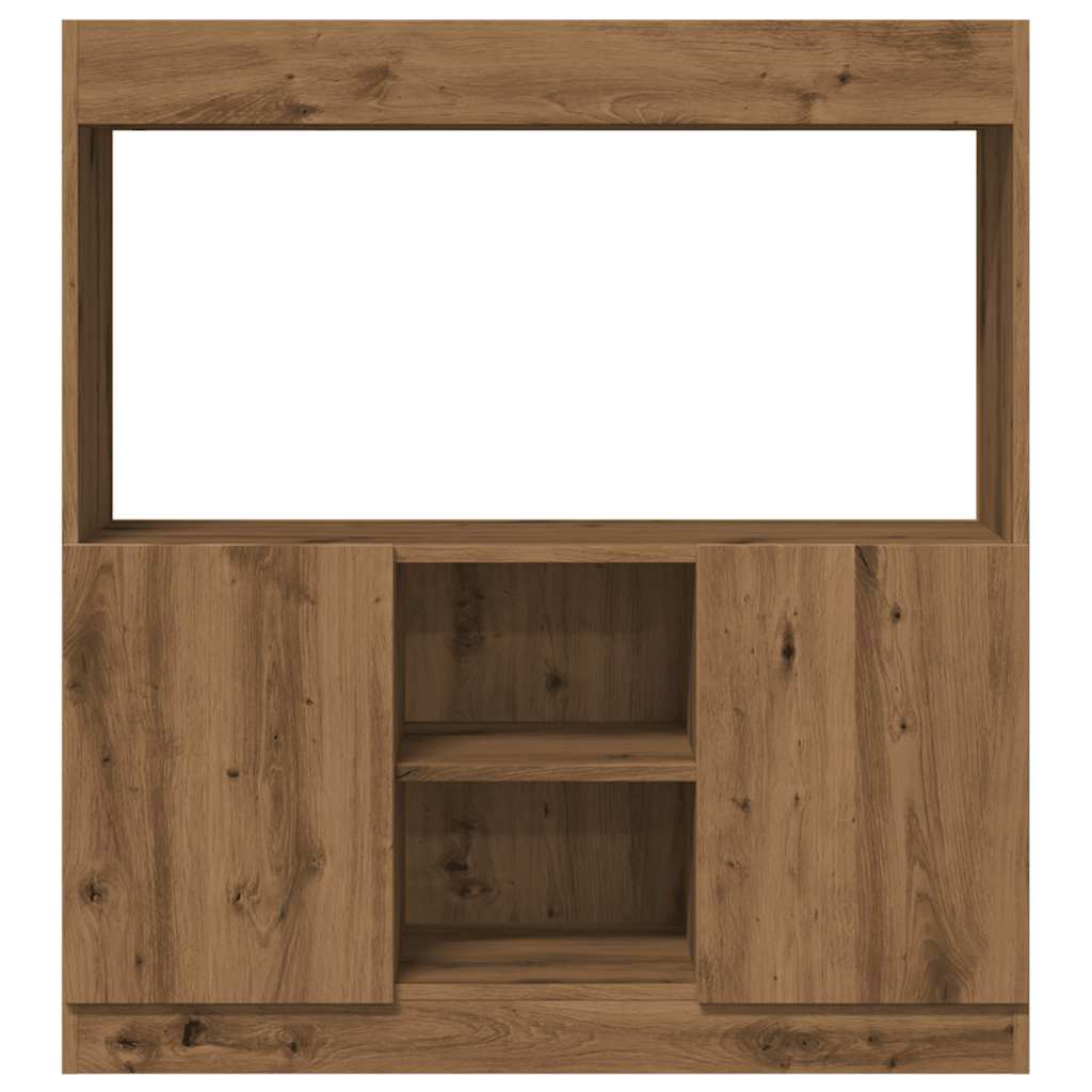 Highboard Artisan Oak 92x33x100 cm Wood Material