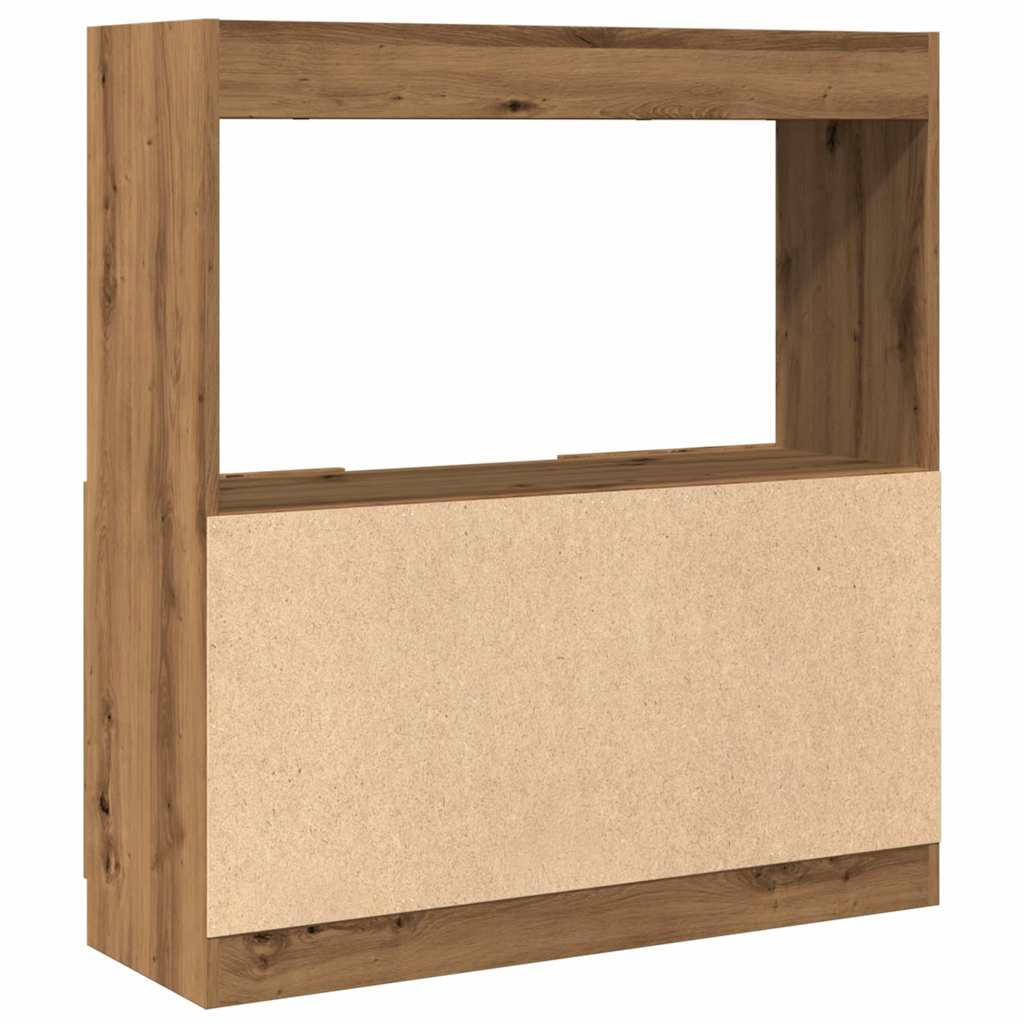 Highboard Artisan-Eiche 92x33x100 cm Holzwerkstoff