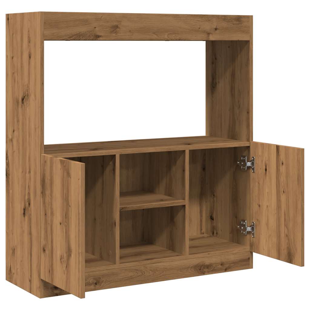 Highboard Artisan-Eiche 92x33x100 cm Holzwerkstoff