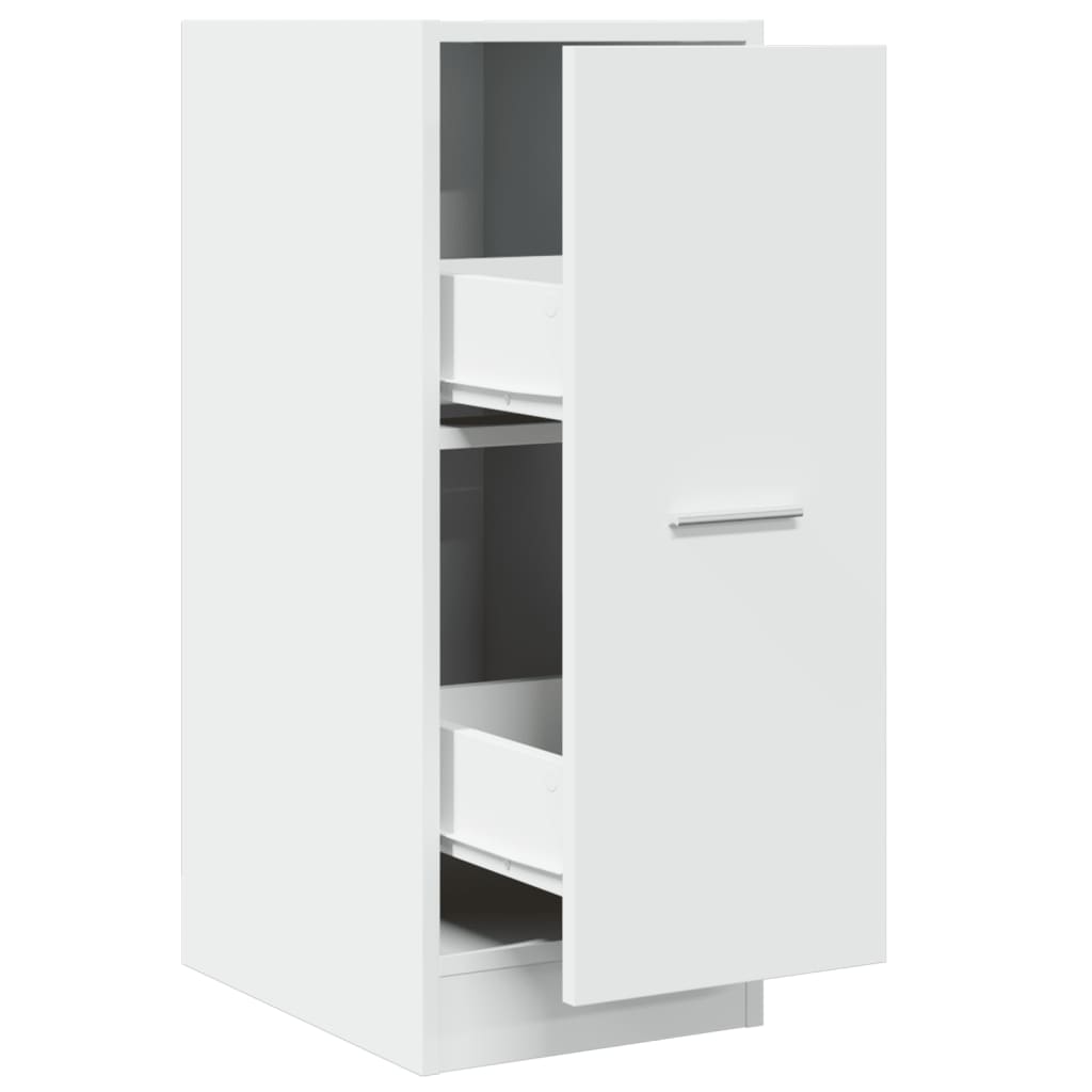 Apothecary Cabinet White 30x41x77.5 cm Wood Material