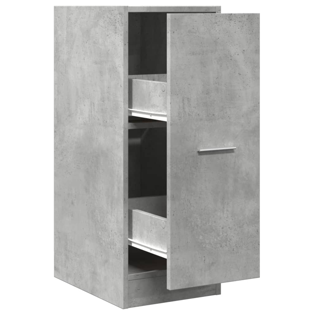 Apothecary Cabinet Concrete Grey 30x41x77.5 cm Wood Material