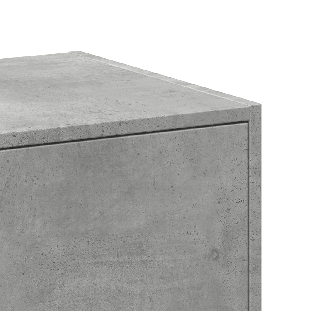 Apothecary Cabinet Concrete Grey 30x41x77.5 cm Wood Material