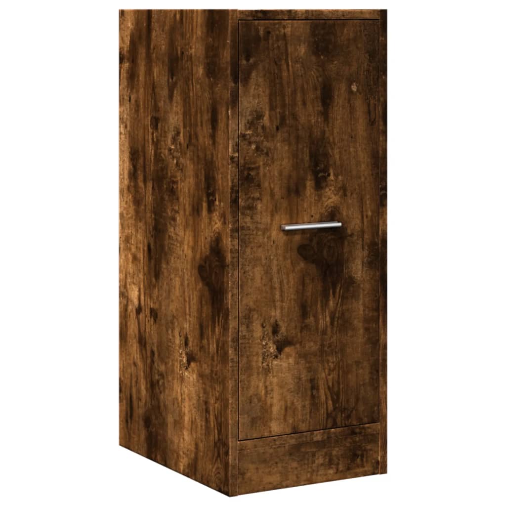 Apothecary Cabinet Smoked Oak 30x41x77.5 cm Wood Material