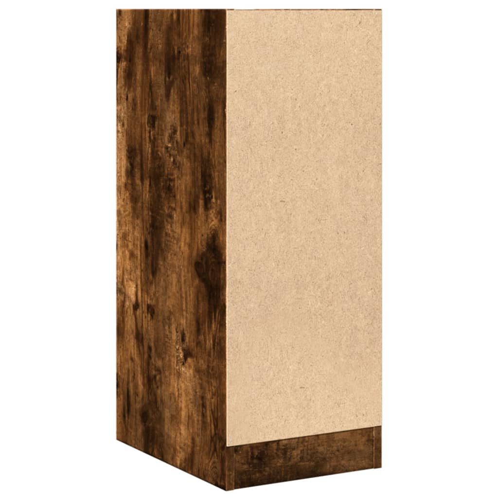 Apothecary Cabinet Smoked Oak 30x41x77.5 cm Wood Material