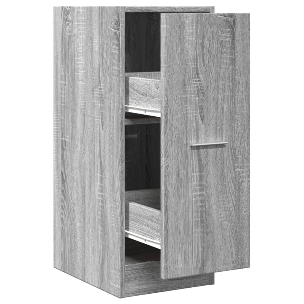 Apothecary Cabinet Gray Sonoma 30x41x77.5 cm Wood Material