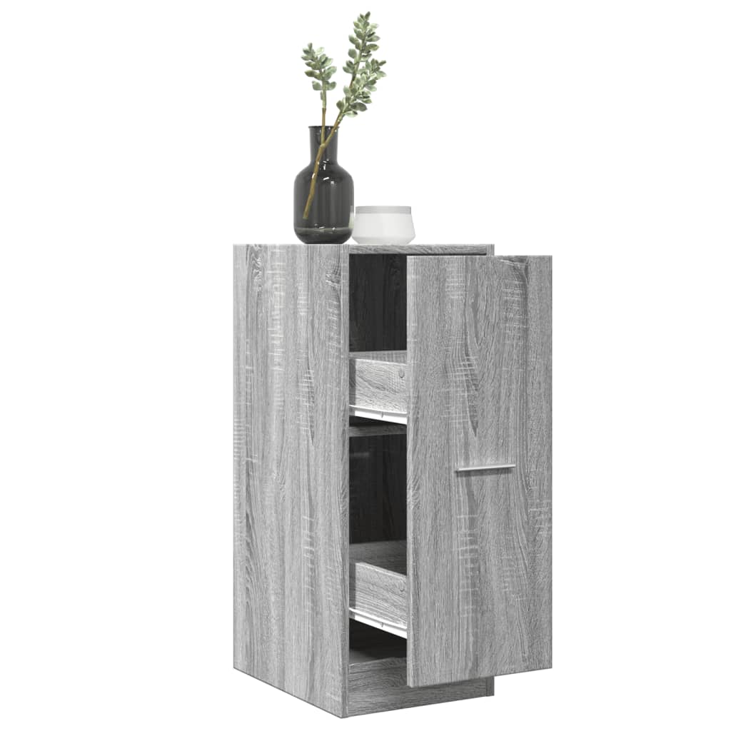 Apothecary Cabinet Gray Sonoma 30x41x77.5 cm Wood Material