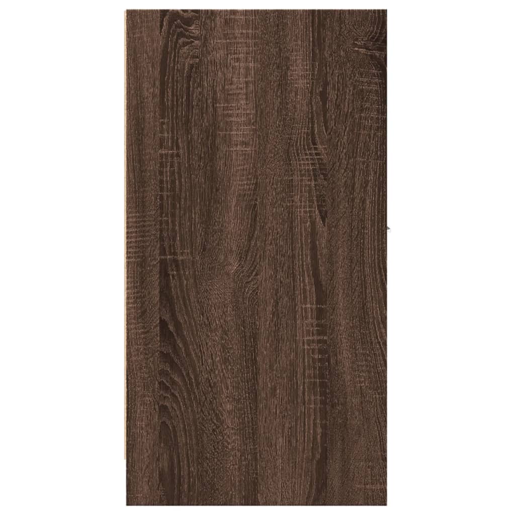 Apothecary Cabinet Brown Oak Look 30x41x77.5 cm Wood Material