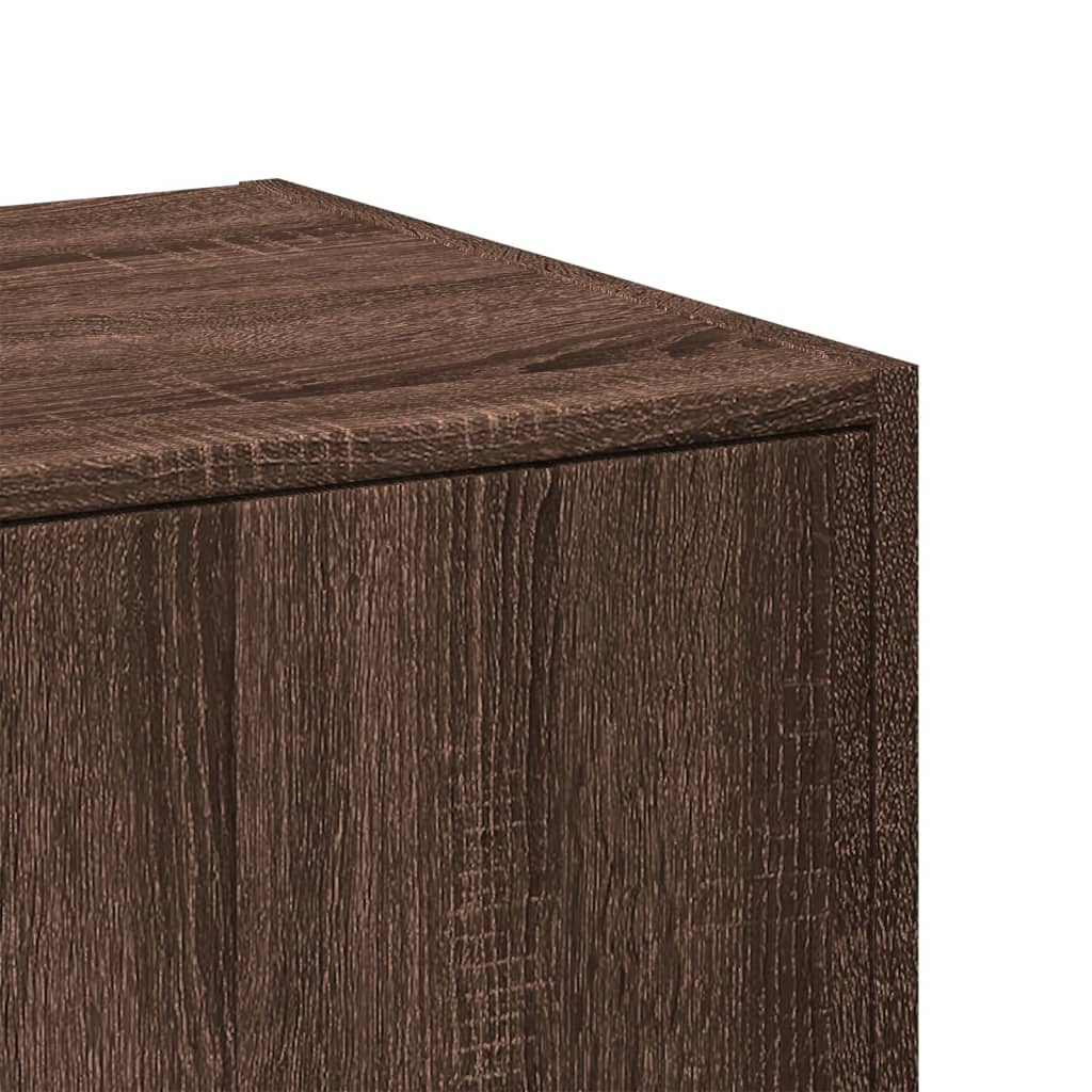 Apothecary Cabinet Brown Oak Look 30x41x77.5 cm Wood Material