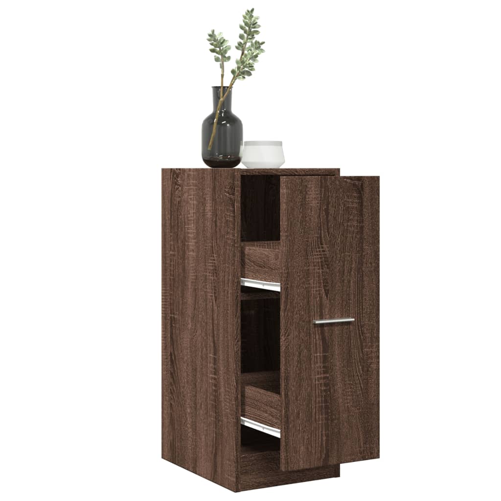 Apothecary Cabinet Brown Oak Look 30x41x77.5 cm Wood Material