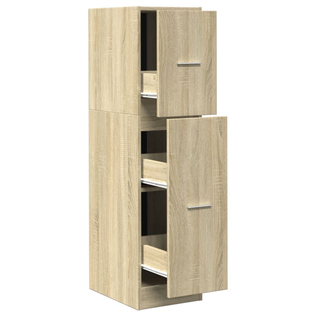 Apothecary Cabinet Sonoma Oak 30x41x118 cm Wood Material