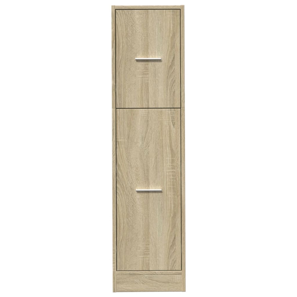 Apothecary Cabinet Sonoma Oak 30x41x118 cm Wood Material