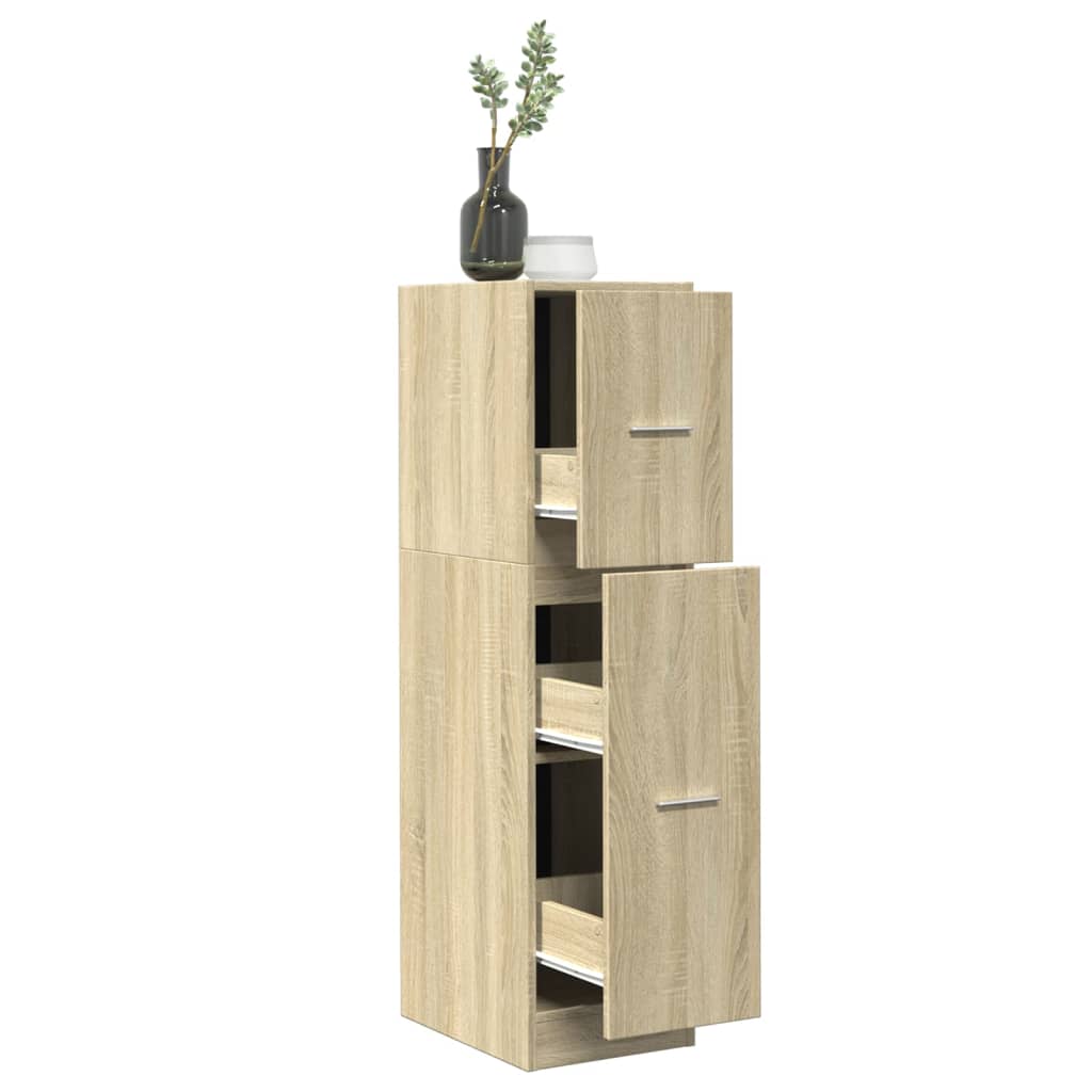 Apothecary Cabinet Sonoma Oak 30x41x118 cm Wood Material