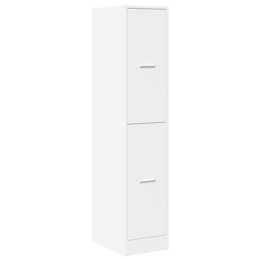 Apothecary Cabinet White 30x41x144.5 cm Wood Material