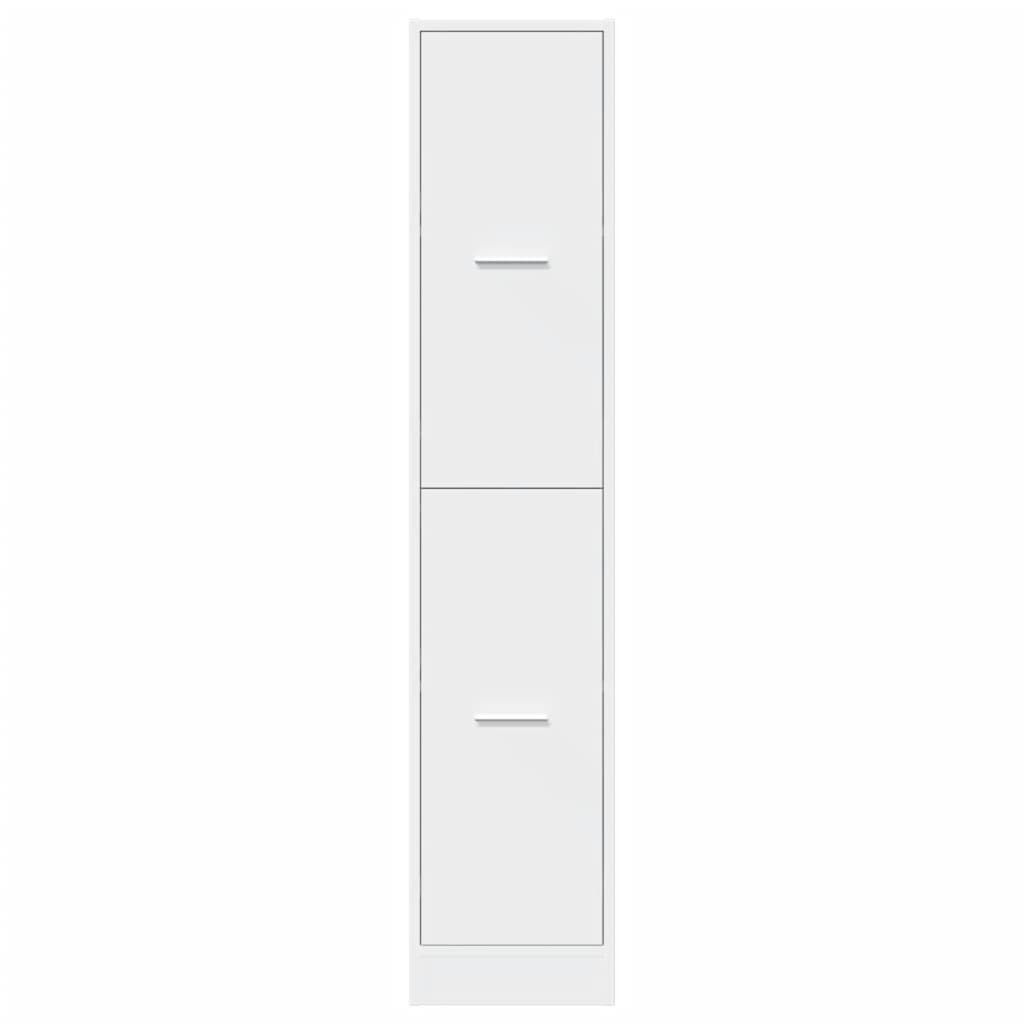 Apothecary Cabinet White 30x41x144.5 cm Wood Material