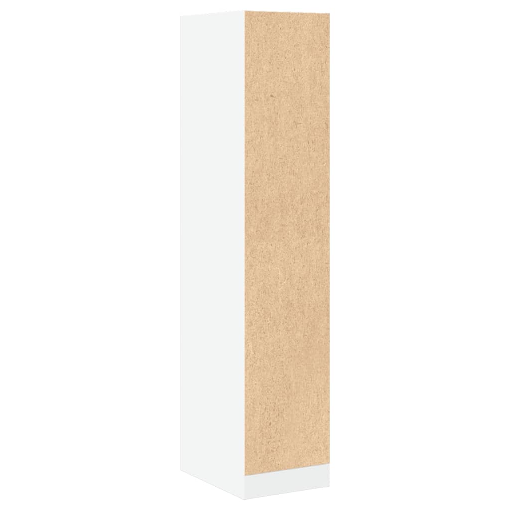 Apothecary Cabinet White 30x41x144.5 cm Wood Material