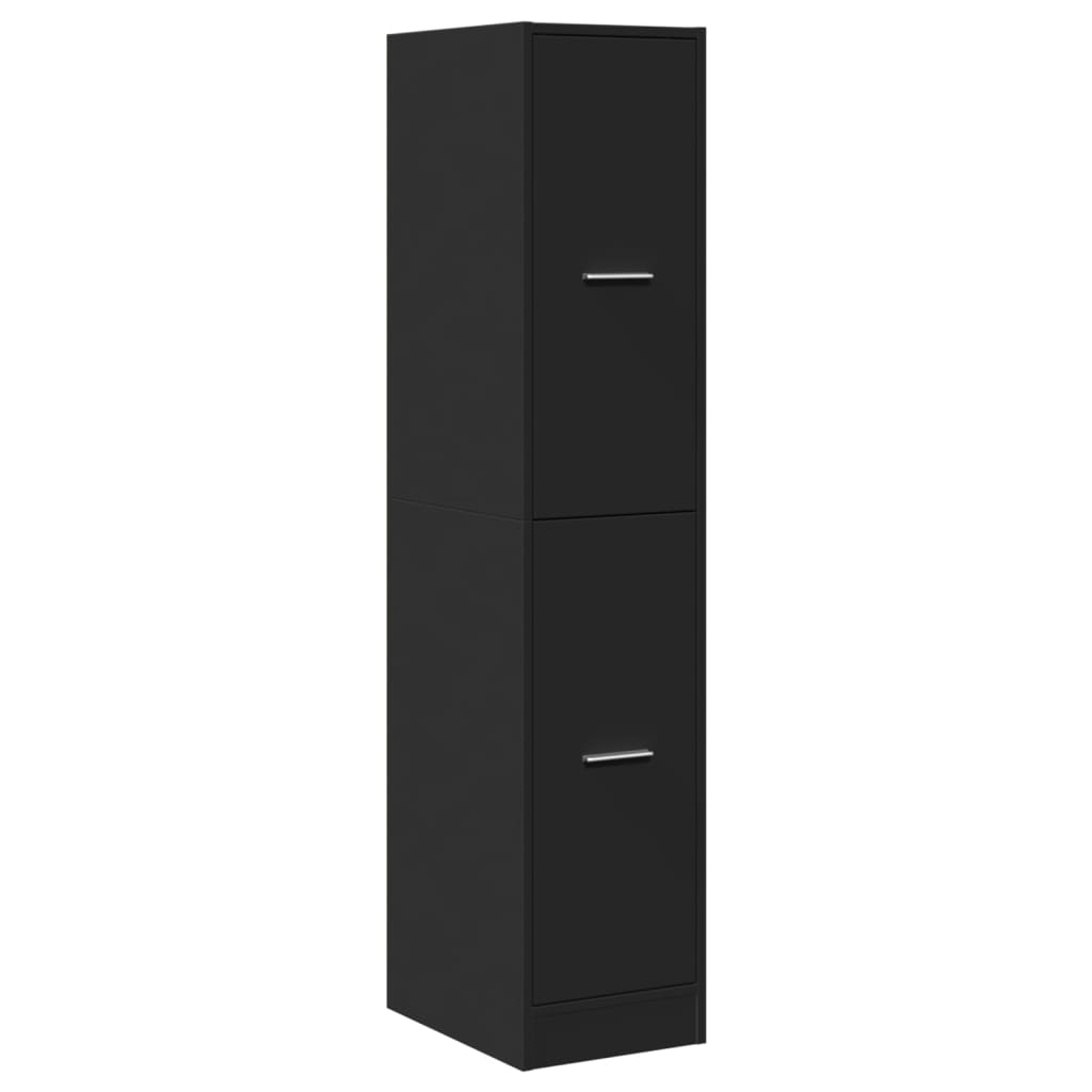 Apothecary Cabinet Black 30x41x144.5 cm Wood Material