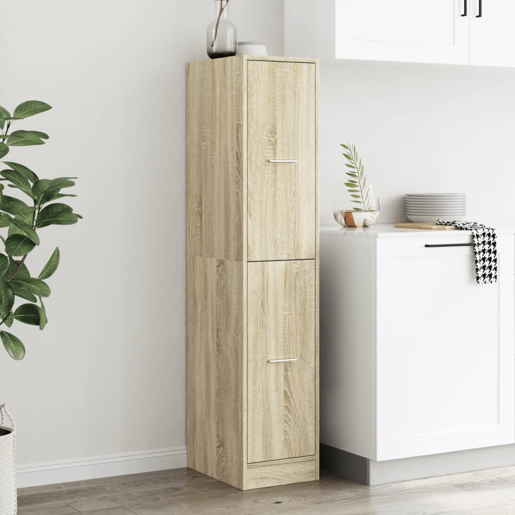 Apothecary Cabinet Sonoma Oak 30x41x144.5 cm Wood Material