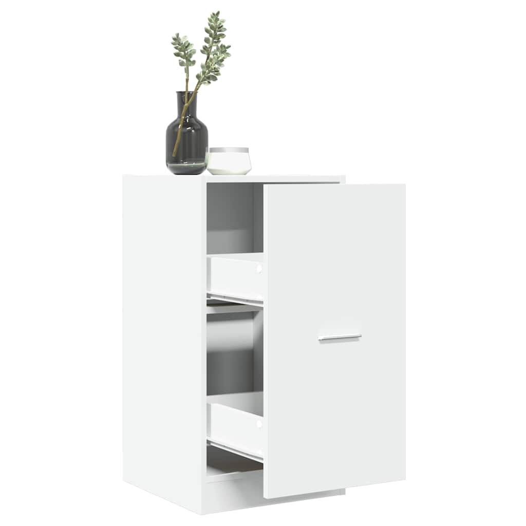 Apothecary Cabinet White 40x41x77.5 cm Wood Material