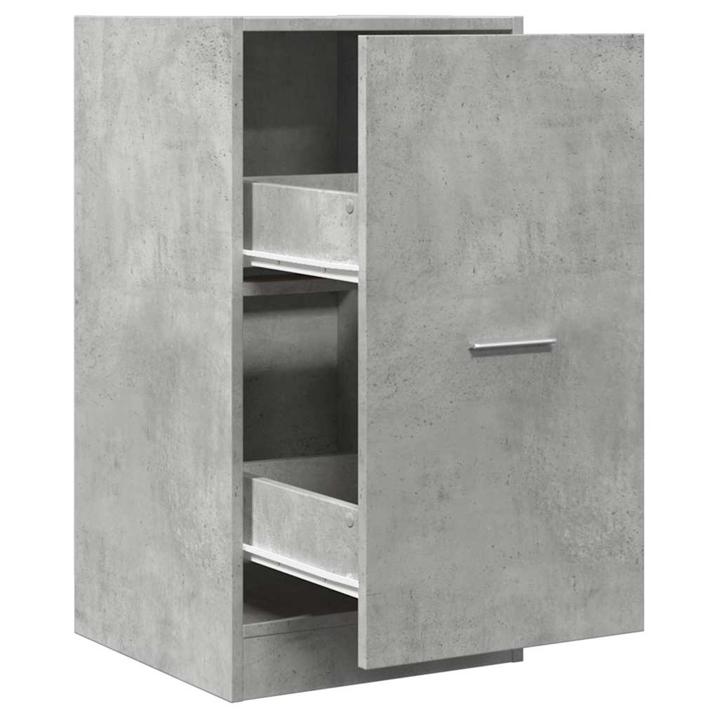 Apothecary Cabinet Concrete Grey 40x41x77.5 cm Wood Material