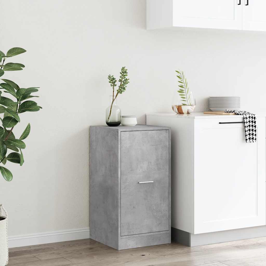 Apothecary Cabinet Concrete Grey 40x41x77.5 cm Wood Material