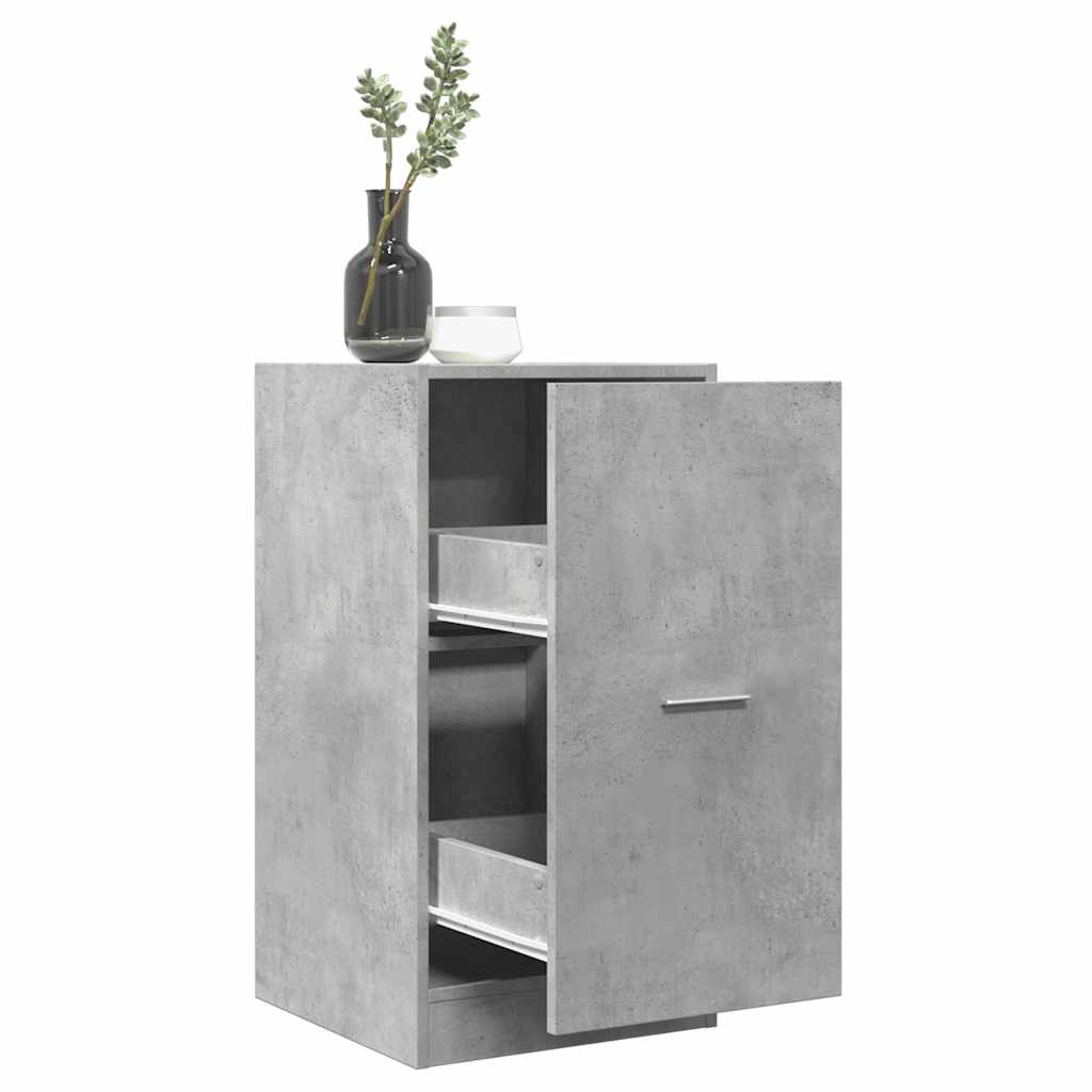 Apothecary Cabinet Concrete Grey 40x41x77.5 cm Wood Material