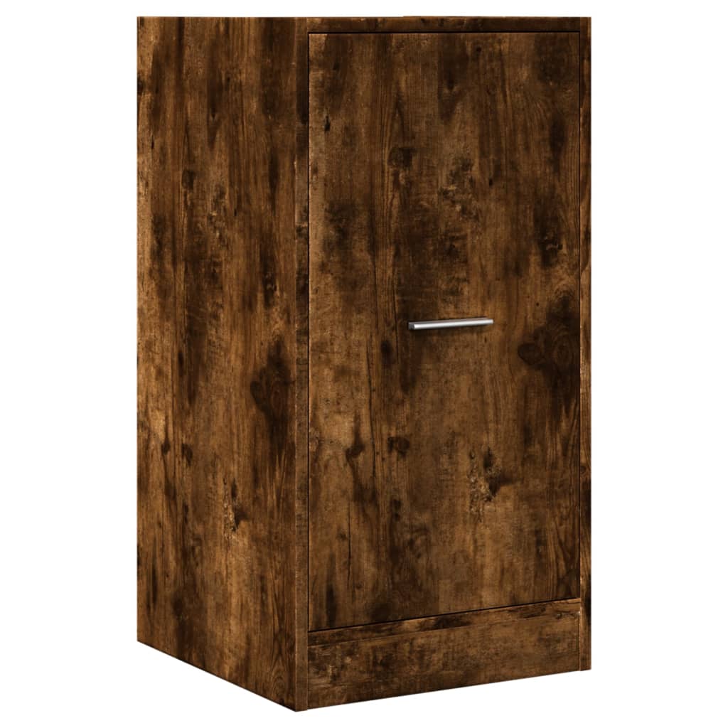 Apothecary Cabinet Smoked Oak 40x41x77.5 cm Wood Material