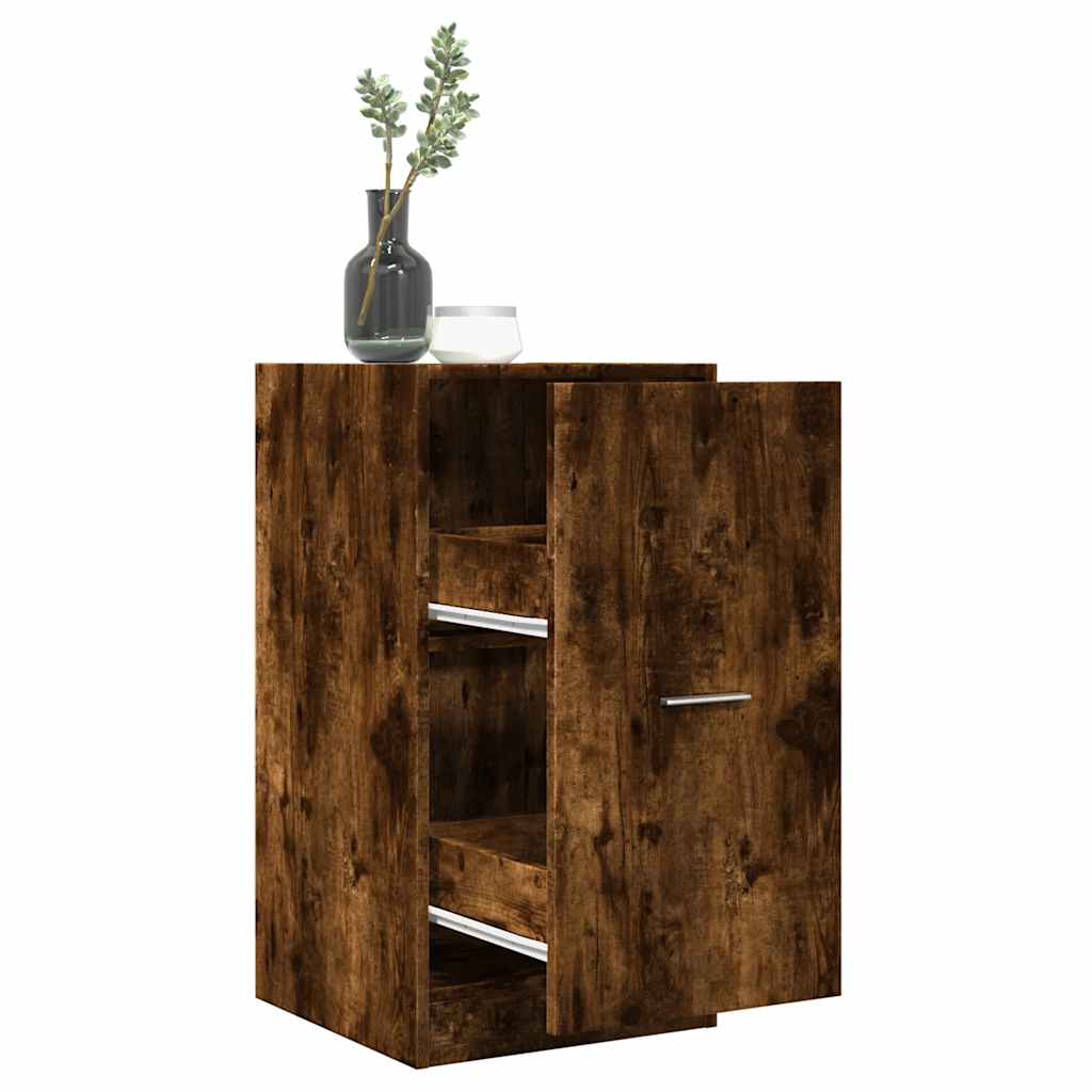 Apothecary Cabinet Smoked Oak 40x41x77.5 cm Wood Material