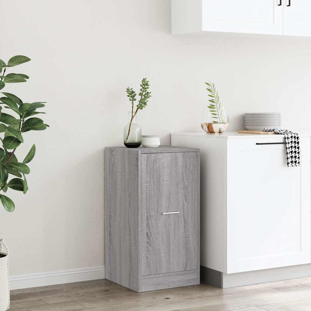 Apothecary Cabinet Grey Sonoma 40x41x77.5 cm Wood Material