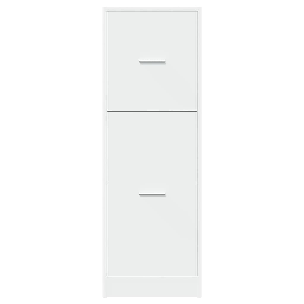 Apothecary Cabinet White 40x41x118 cm Wood Material