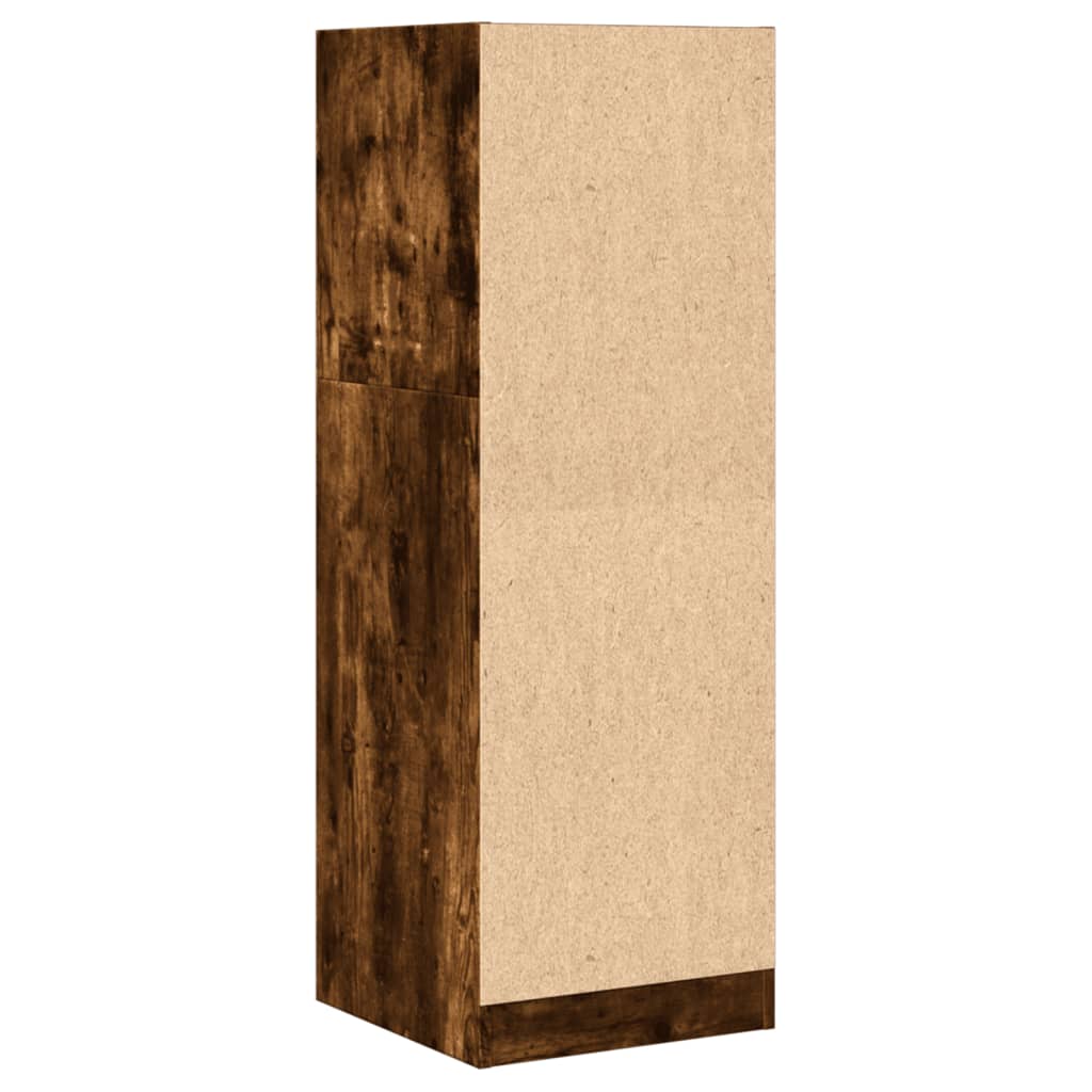 Apothecary Cabinet Smoked Oak 40x41x118 cm Wood Material