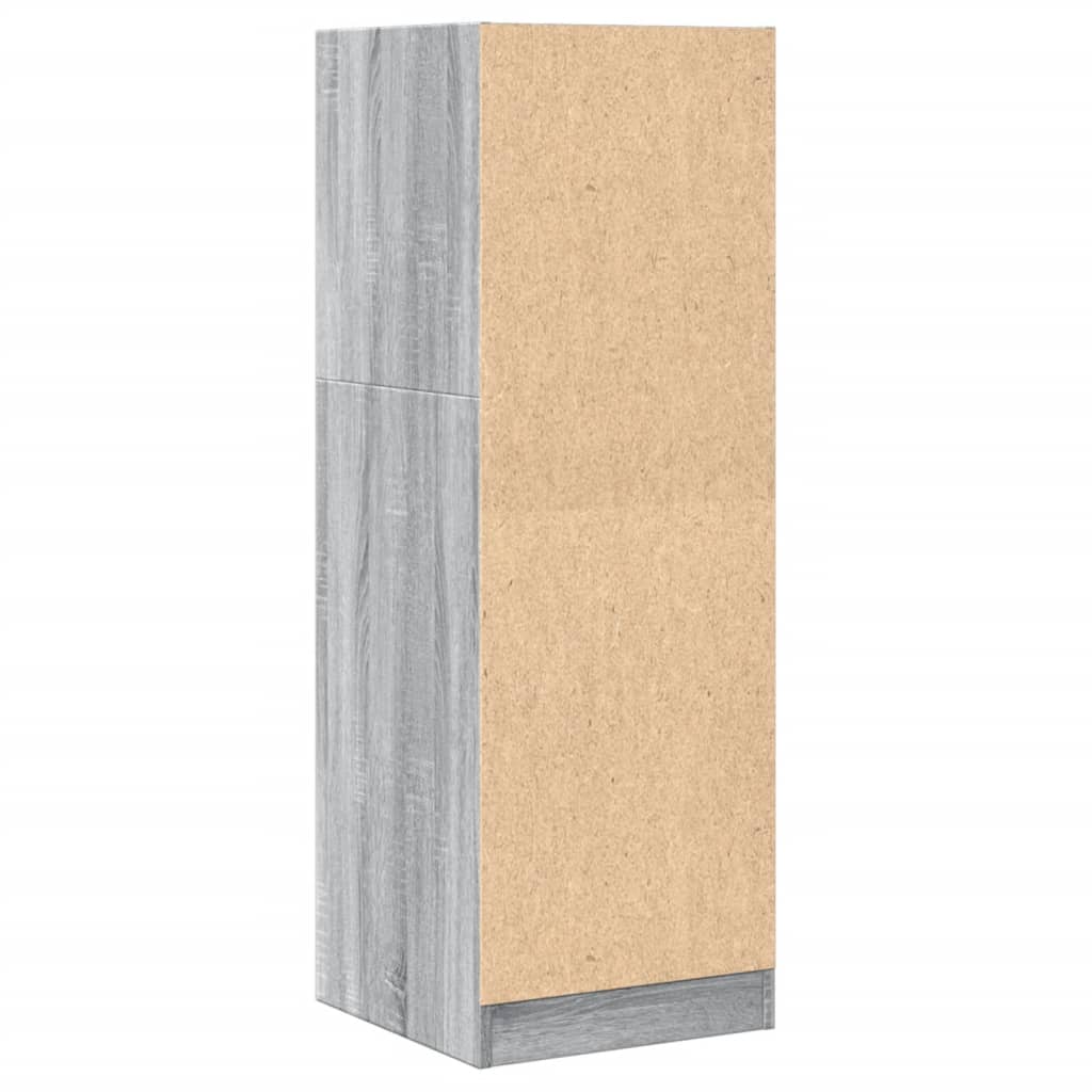 Apothecary Cabinet Gray Sonoma 40x41x118 cm Wood Material