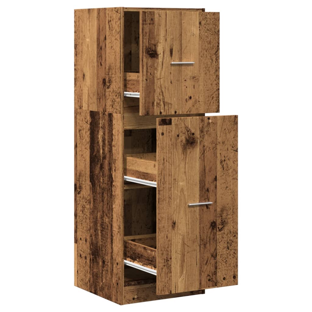 Apothecary cabinet old wood look 40x41x118 cm wood material