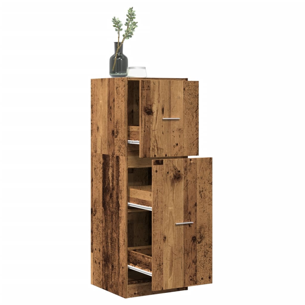 Apothecary cabinet old wood look 40x41x118 cm wood material