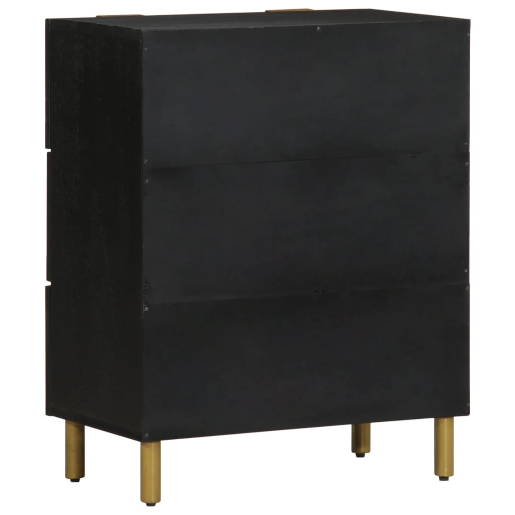 Sideboards 2 Stk. Schwarz 60x33x75 cm Holzwerkstoff