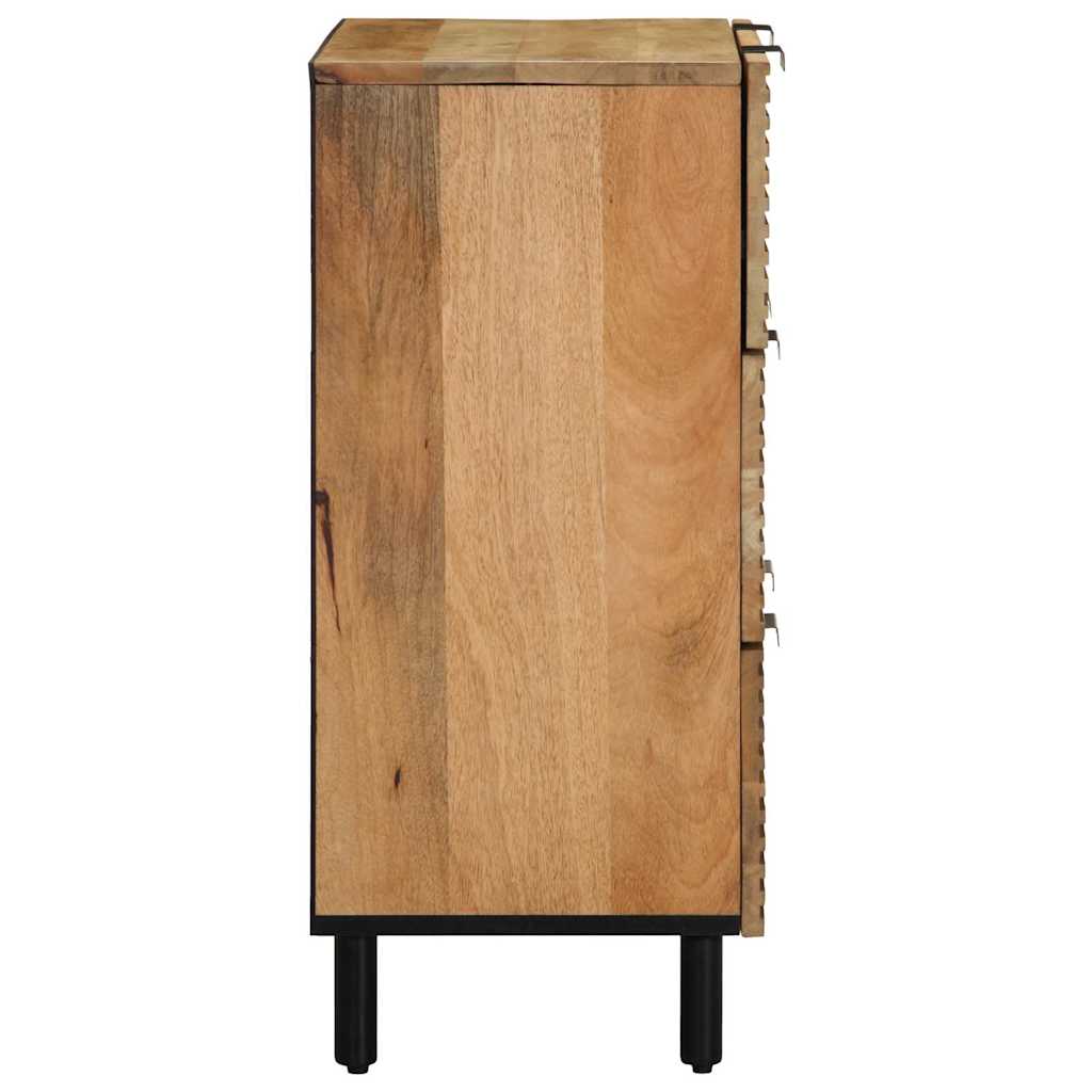 Sideboards 2 Stk. Braun 60x33x75 cm Massivholz Mango