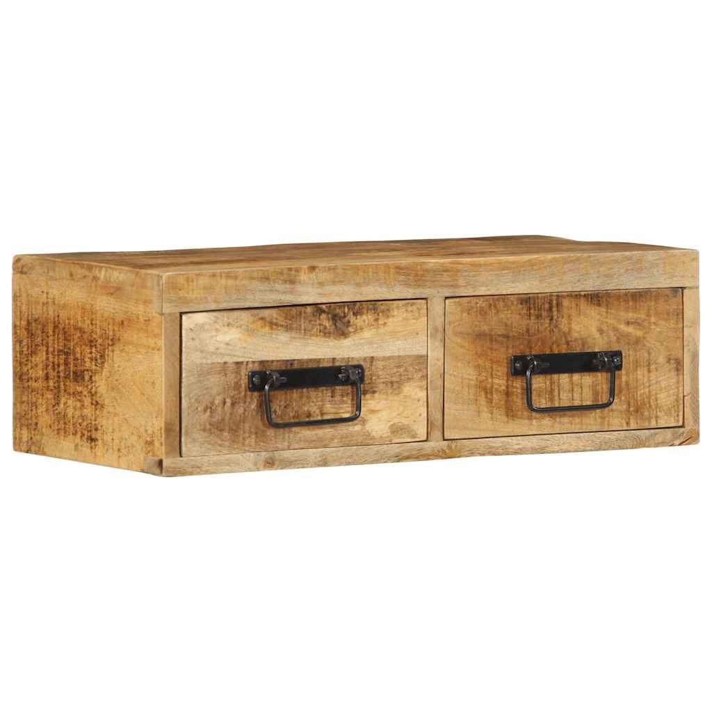 TV-Wandschrank 60x30x19 cm Raues Mangoholz