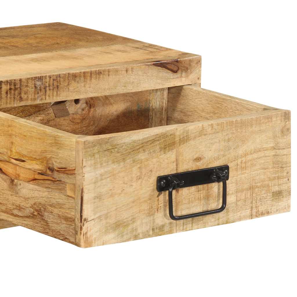 TV-Wandschrank 80x30x19 cm Raues Mangoholz