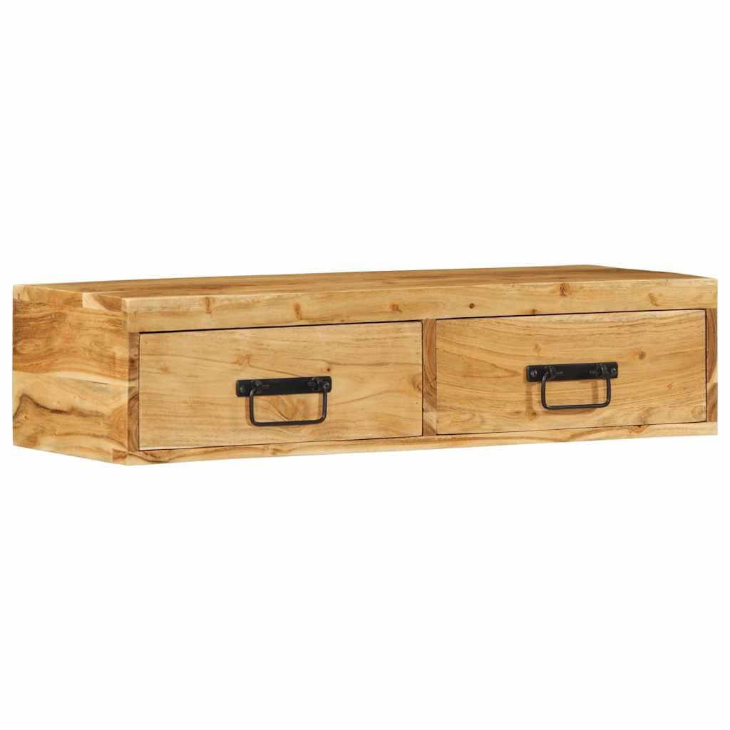 TV-Wandschrank 80x30x19 cm Massivholz Akazie